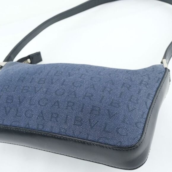 Bulgari Logo Mania Blue Denim - Jeans Shoulder Bag (Pre-Owned) - Picture 12 of 12